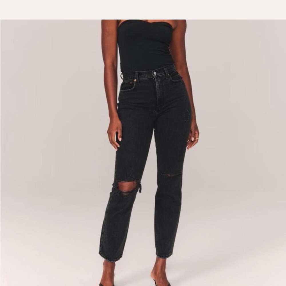 Abercrombie & Fitch High Rise Black Jeans